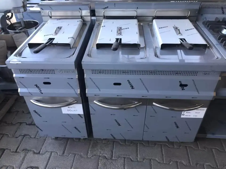 Fritezë teke dhe dopio me bazament me gaz , ku ju mund të gatuani