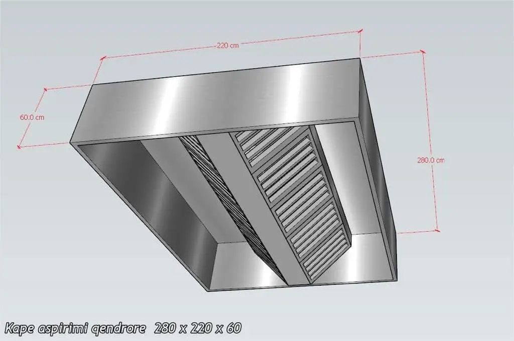 Kap Aspirimi qendrore – 3 D , dhe e perfunduar – foto 3