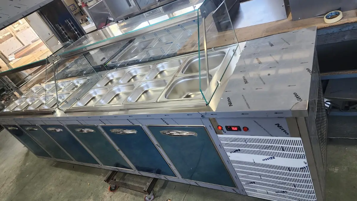 Frigorifer fast-foodi me 2 funksione te prodhuar ne KRISTEG INOX (Shtator 2025)