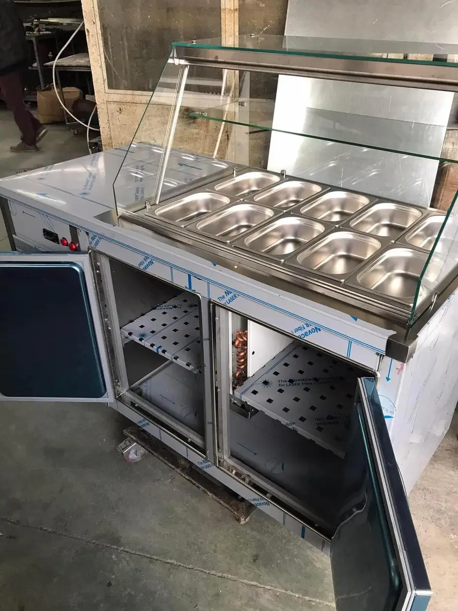 Frigorifer fast-food me 2 porta , per mbajtjen e produkteve ushqimore – foto 2